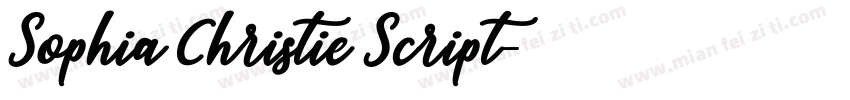 Sophia Christie Script字体转换